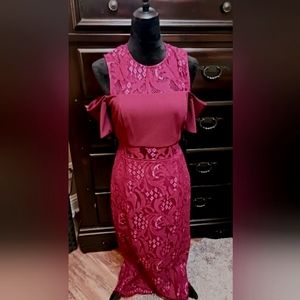 🎉NWT Rachel Roy Lace midi length dress size 6